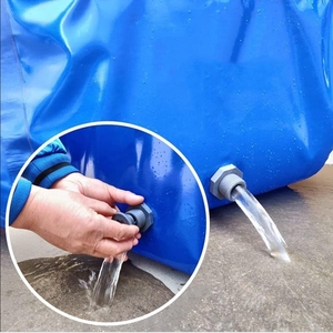 Toldo impermeable de <span class=keywords><strong>lonas</strong></span> de PVC azul de alta calidad <span class=keywords><strong>para</strong></span> cubierta exterior, tela de malla recubierta <span class=keywords><strong>para</strong></span> piscina de niño de piscicultura - Product Image 6