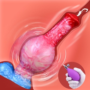 NNSX Big Girth Animal <b>Dildo</b> Horse Cock Inflatable Anal Plug Ejaculating and Inflating Anal <b>Dildo</b> Sex Toys for Women Men - Product Image 4