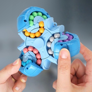 Handheld Decompression Flip Toy with <b>Bead</b> Spinner Rings for Anxiety Relief Sensory Play Office Study Travel Fidget Tool - Product Image 4