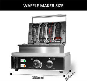 Machine à Snacks Électrique Commerciale Antiadhésive pour Hot-Dogs, Saucisses et Gaufres, 4 Pièces, Gaufrier en Forme de Pénis - Product Image 5