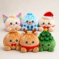 Nouveau jouet anti-stress en peluche mignon de 15 cm en forme de boulette, compressible et moelleux, boîte cadeau, cadeau de Noël, cadeau de fête, boîte surprise