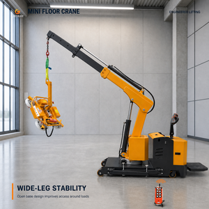 Grúa Móvil Contrapesada de Servicio Pesado de 900 kg, 90 °   Plataforma Giratoria para Trabajos de Elevación en Almacenes - Product Image 6