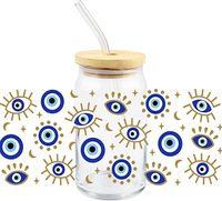 Autocollants personnalisés Cafecito, impression résistante à l'eau, transfert UV, logo 3D, autocollants en verre pour étiquettes d'emballage, écologiques