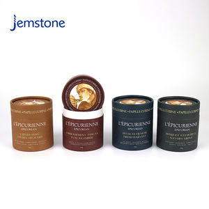 Boîte-cadeau cylindrique en carton pour café en grains, impression personnalisée, emballage alimentaire, poudre de café, thé en vrac, tube en papier kraft - Product Image 1