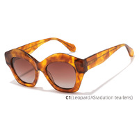 Lunettes de soleil de luxe polarisées de haute qualité 2026 pour hommes, vente en gros, lunettes surdimensionnées, lunettes de soleil œil de chat de créateur pour femmes avec logo