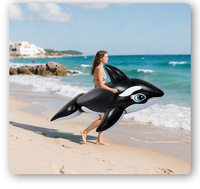 Hamac gonflable d'eau de plage de flotteur de piscine de requin de PVC pour des adultes