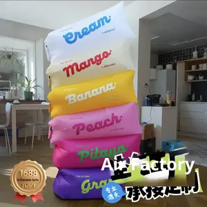 Canapé gonflable Lit d'extérieur Festival de musique Double Simple Camping Portable Automatique Paresseux Petite Pompe à air Polyester CQSF01 - Product Image 4