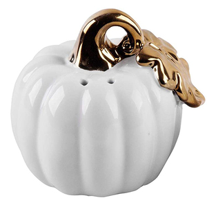 Salière et poivrière en céramique en forme de citrouille d'Halloween, personnalisation sur demande - Product Image 1