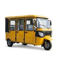 Scooter de mobilité fermé 6 places, Tuk Tuk électrique, tricycle de luxe à trois roues, moto-taxi pour usage en station balnéaire, certifié CE