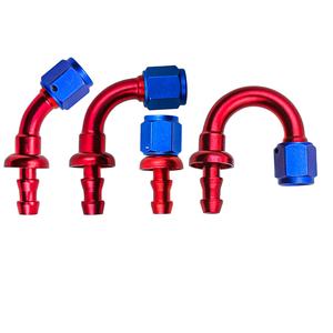 Conector Giratorio de Aluminio para Automóvil AN4 AN6 AN8 AN10 AN12, Conector Giratorio Recto de 45/90/180 Grados para Manguera de Combustible - Product Image 2