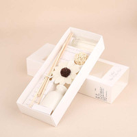 Diffuseur à bâtonnets en céramique avec bouteille vide et ensemble de recharge d'huiles essentielles 30 ml, parfums Lavande, Rose, Jasmin, Osmanthus, Lys