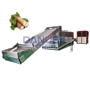 Séchoir à bande continue en maille pour légumes-racines de qualité supérieure, ligne de production de séchage de tranches d'igname - Product Image 1