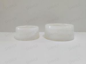 SH石材环保天然白色玛瑙大理石宠物狗碗批发定制标志狗喂食器天然石材装饰 - Product Image 4