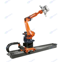 Le robot de palettisation et de manutention industriel à six axes ONA KUKA a une portée de 3100 millimètres et une charge utile de 120 kilogrammes