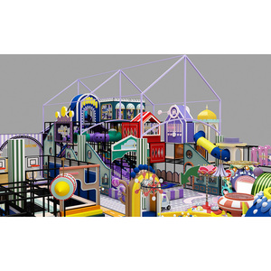 Aire de jeux intérieure polyvalente, équipement de jeux doux pour l'intérieur, doté d'un toboggan et d'un mur d'escalade - Product Image 3