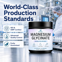 Capsules de glycinate de magnésium Qbioflex OEM/ODM pour le soutien nerveux, complément de glycinate de magnésium pour hommes