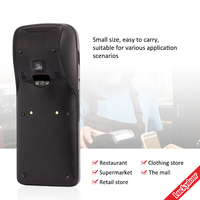 Pemindai kode batang 2D 1D 2D, terminal pda android pemindai pos genggam bawaan 58mm printer penerimaan termal portabel M500