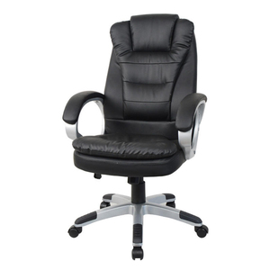 Silla de <span class=keywords><strong>Oficina</strong></span> Giratoria Económica <span class=keywords><strong>para</strong></span> Jefe Ejecutivo, Reclinable, Eléctrica, Clásica en PU Negro - Product Image 4