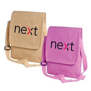 Sac latéral Jute Novation avec poche intérieure à rabat, fermeture éclair supérieure et poignée réglable, fabriqué en Inde - Product Image 4