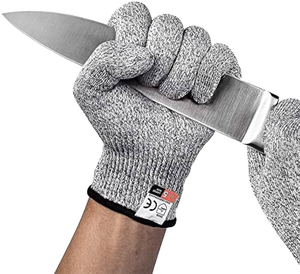Guantes Anticorte Weston <span class=keywords><strong>de</strong></span> HPPE <span class=keywords><strong>de</strong></span> Grado Alimenticio, Nivel 5, 7 oz, 24 CM, Sin Silicona, para Cocina, Carne, Madera, Ostras, Fileteado <span class=keywords><strong>de</strong></span> Pescado - Product Image 1