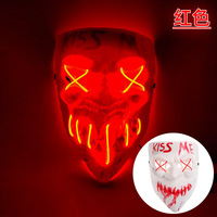 Masques d'Halloween effrayants, masques de personnage pour jeux de rôle, masques lumineux pour soirées masquées, masques LED à lumière froide, accessoires terrifiants