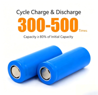 Batterie cylindrique lithium-ion à faible MOQ 14500, 600 mAh, 800 mAh, 1000 mAh, 3,7 V, rechargeable pour enceintes