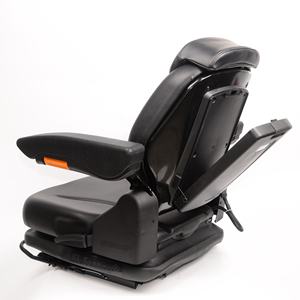 Silla de asiento de carretilla elevadora de suspensión mecánica de perfil bajo de primera calidad Nuevo vinilo calentado ventilado Uso industrial Granja de construcción - Product Image 4