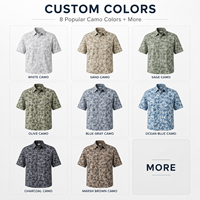 Chemise Classique Homme Camouflage Cerf Marque Privée Légère Respirante Extensible Quadridirectionnellement Anti-Humidité Boutonnée pour Activités de Plein Air