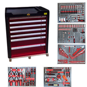 Boîte à outils en acier noir verrouillable à 7 tiroirs, 252 pièces, robuste, pour <span class=keywords><strong>atelier</strong></span> de réparation automobile, OEM/OBM - Product Image 2