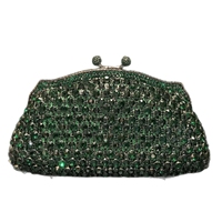 Pochette de Soirée AB en Cristal pour Femme, Sac à Main de Mariage avec Pierres, Minaudière Coquillage en Strass pour Mariée et Fête