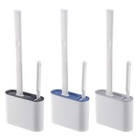 HomeWare Plus+ Brosse de toilette manuelle écologique deux-en-un en PP+TPR, best-seller, avec boîte de couleur