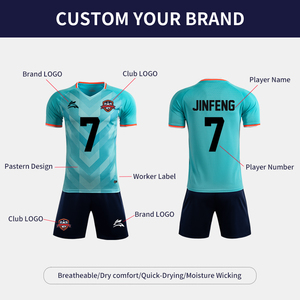 批发廉价热升华全套足球服 国家俱乐部队速干足球服 - Product Image 5