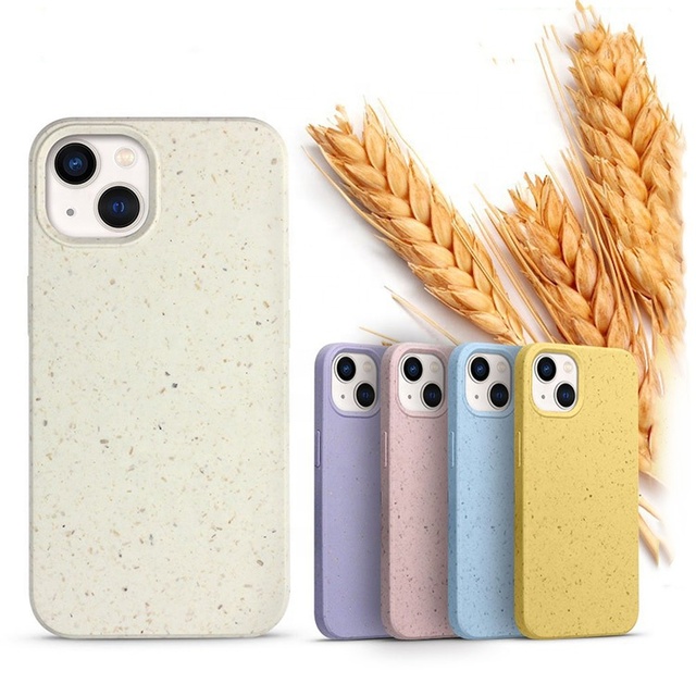Designs Manufactyring Bulk Wholesale Eco-friendly Shockproof Biodegradable Mobile Phone Cases for Iphone 12 13 14 Pro Max