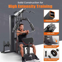 Station d'entraînement multifonctionnelle pour musculation en intérieur, équipement de fitness multi-positions