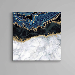 Golden Aura: Printed Canvas Artwork with Elegant Gold <b>Frame</b>,WRAPPED CANVAS - Product Image 2