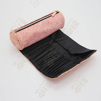Pochette à pinceaux de maquillage à paillettes, multi-compartiments, fermeture éclair, étui de rangement portable pour outils de beauté, logo personnalisé