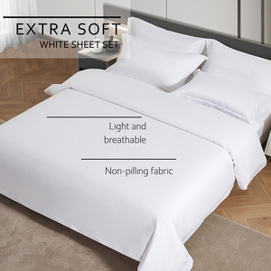 Ensemble de literie d'hôtel 5 pièces, housse de couette, draps, parure de lit en gros, coton 100% - Product Image 5