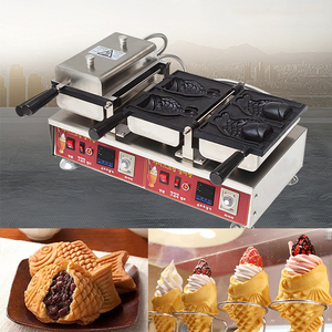 Trứng Cá Waffle Biscuit Cone Tự Động Làm <span class=keywords><strong>Maker</strong></span> Máy Taiyaki <span class=keywords><strong>Maker</strong></span> Điện - Product Image 6