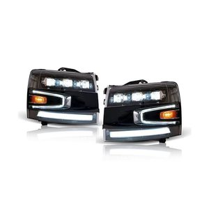 Adecuado para faros delanteros de Chevrolet Silverado 2007-2013, conjunto de faros delanteros con proyector LED. - Product Image 3