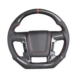 Volant de course sport en fibre de carbone véritable personnalisé pour Ford F150 Raptor Ranger Everest 2015 2016 2017 2018 2020 2021 <span class=keywords><strong>2023</strong></span> - Product Image 1