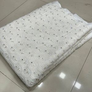 Viscos Georgette Lakhnavi telas bordadas para traje Georgette telas de trabajo bordadas teñibles para Sherwani Lahenga - Product Image 2