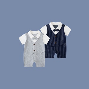 Conjuntos de Dos Piezas de Verano para Bebés Niños, Estilo Casual a Cuadros de Algodón, Trajes de Escalada a la <span class=keywords><strong>Moda</strong></span> para Bebés de Una a Un Año - Product Image 5