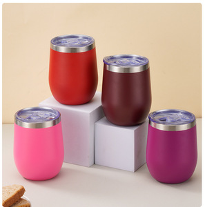 <span class=keywords><strong>Thermos</strong></span> Personalizzati in Acciaio Inox 12oz 16oz, Bottiglie d'Acqua a Forma di Uovo, Tazze <span class=keywords><strong>da</strong></span> Caffè, Bicchieri con Coperchi e Cannucce - Product Image 4