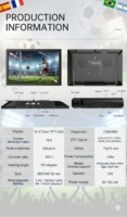 Mini TV Inteligente Portátil Android LED LCD de 15.4 Pulgadas, DC 12V ATSC ISDB DVB-T2 USB, Batería Integrada, Definición HD FHD