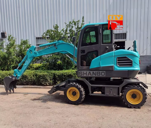 Mini-excavatrice de 4,5 tonnes, livraison gratuite, pour petite ferme, excavatrice sur roues, composant moteur essentiel, prix machine 1-2 tonnes - Product Image 3