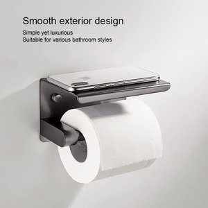 Salle <span class=keywords><strong>de</strong></span> bain d'hôtel Style moderne métal acier inoxydable 304 étagère <span class=keywords><strong>de</strong></span> téléphone stockage porte-<span class=keywords><strong>papier</strong></span> hygiénique avec <span class=keywords><strong>rangement</strong></span> - Product Image 4
