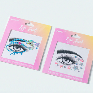 ที่กำหนดเอง DIY น่ารักสาวรูปร่างต่างๆประกายเครื่องประดับใบหน้าอัญมณีสติกเกอร์ - Product Image 3