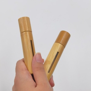 Emballages cosmétiques en bambou de haute qualité, flacons à bille pour huiles essentielles 5 ml 10 ml, flacons à bille pour parfums, flacons en bambou - Product Image 2
