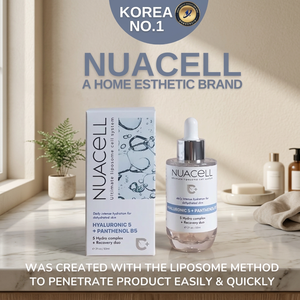DM.CELL Hyaluronic Acid + Vitamin C Panthenol B5 Liquid Ampoule <b>Serum</b> 50mL Anti-Aging Anti-Wrinkle Nourishing Moisturizer <b>Face</b> - Product Image 2