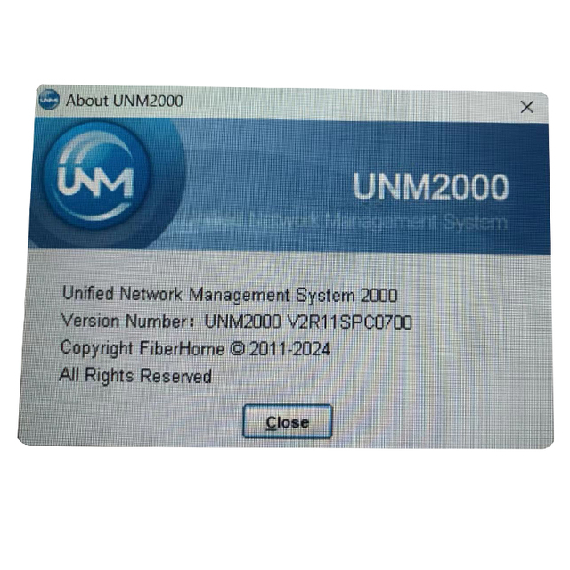 UNM2000 V2R11SPC0700 Network Management System and License for Fiberhome OLT